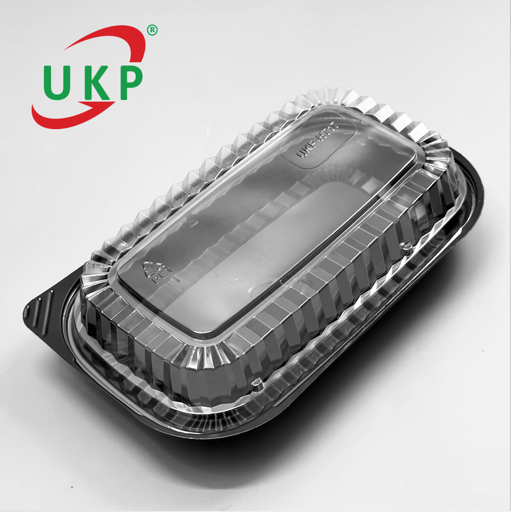 Hộp nhựa đế đen UKP-HT17 đựng thực phẩm (1 ngăn)